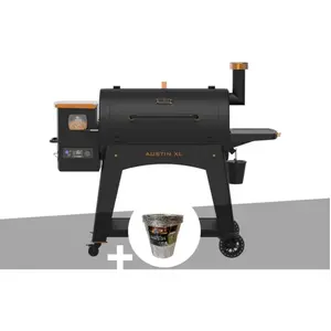 Comparateur de prix : Barbecue à pellets onyx augustin xl 1000 + 6 seaux jetable - pit boss