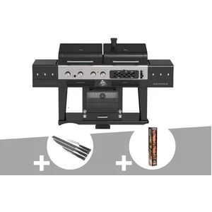 Barbecue hybride memphis ultimate version 2,0 + set de 4 couteaux + pa... pas cher
