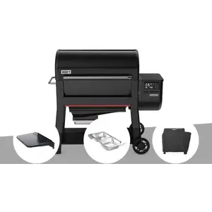 Comparateur de prix : Barbecue à pellets searwood xl 600 + plan de travail + kit de fumage +...