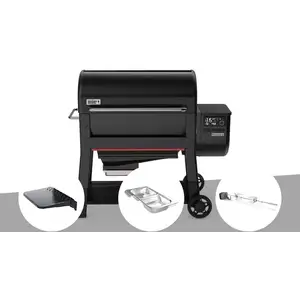 Comparateur de prix : Barbecue à pellets searwood xl 600 + plan de travail + kit de fumage +...