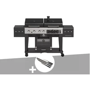 Barbecue hybride memphis ultimate version 2,0 + set de 4 couteaux - pi... pas cher