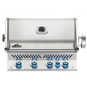 Napoleon Barbecue à gaz encastrable Prestige Pro 500 inox avec rôtissoireVendu paramazon
