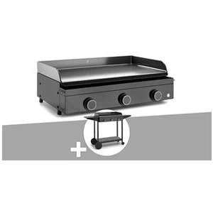 Plancha gaz Origin 75 acier avec chariot - pas cher