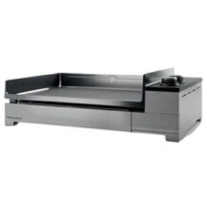 Comparateur de prix : Plancha gaz Premium 60 inox avec couvercle - chariot et housse