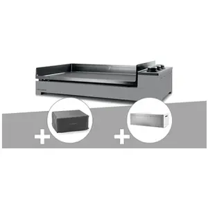 Comparateur de prix : Plancha gaz Premium 75 acier avec housse et couvercle pour plancha