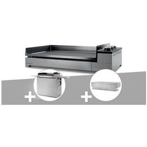 Comparateur de prix : Forge Adour Plancha gaz Premium 75 inox avec chariot et couvercle -