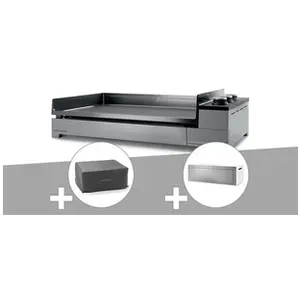 Comparateur de prix : Forge Adour Plancha gaz Premium 75 inox avec housse et couvercle pour plancha -