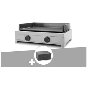 Plancha gaz Modern 60 inox avec housse - FORGE ADOUR pas cher