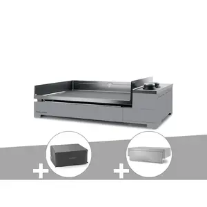 Comparateur de prix : Plancha gaz Premium 60 acier avec housse et couvercle pour plancha