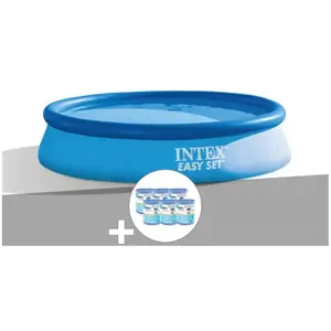 Comparateur de prix : Kit piscine autoportée Intex Easy Set 3,05 x 0,61 m (avec filtration) ...