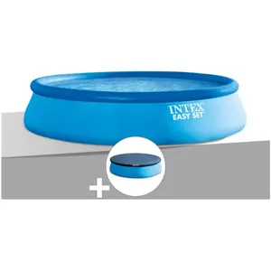 Comparateur de prix : Intex Kit piscine autoportée Easy Set 4.57 x 0.84 m avec Bâche de protection