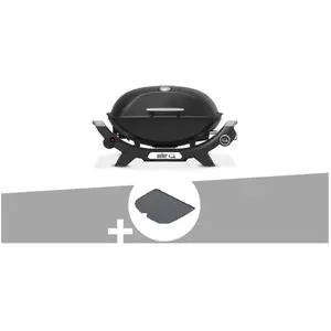 Comparateur de prix : Barbecue à gaz Q 2100N noir + Plancha (1/2) / Weber