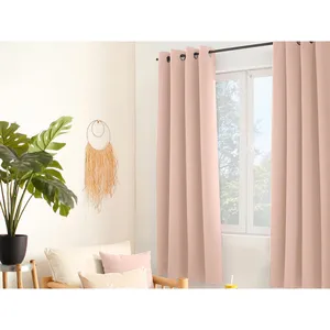 Lot de 2 Rideaux occultants Basic Vieux Rose 140 x 180 cm - Enjoy Home pas cher