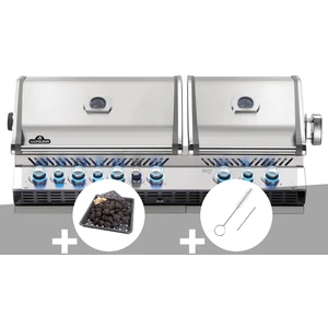 Napoleon Barbecue Gaz Encastrable Prestige Pro 825 Inox 4 Brûleurs + P... pas cher