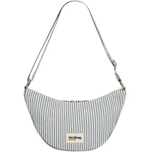 Hindbag Sac banane Andrea Rayures Fines Bleu pas cher