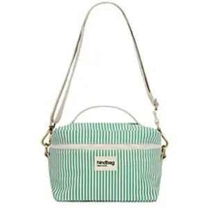 Hindbag Lunch bag isotherme Igor Rayures Fines Vert pas cher