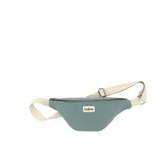 Sac banane coton bio Hindbag Olivia Vert pas cher