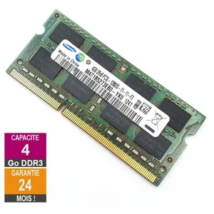Barrette Mémoire 4Go RAM DDR3 Samsung M471B5273EB0-YK0 SO-DIMM PC3L-12...Vendu parfnac