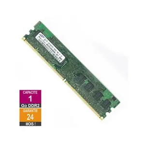 Samsung Barrette Mémoire 1Go RAM DDR2 M378T2863EHS-CF7 DIMM PC2-6400U 1Rx8 pas cher