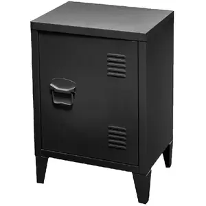 Urban Living Casier 1 Porte Industriel Black En Métal - Noir
