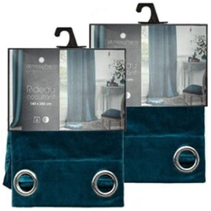 Comparateur de prix : TOILINUX Lot de 2 Rideaux occultants en polyester effet velours