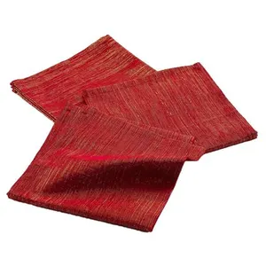 DOUCEUR D'INTÉRIEUR Lot de 3 serviettes fils métallisés pas cher
