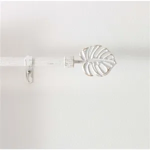 DOUCEUR D'INTÉRIEUR Kit de tringle à rideaux extensible Feuille pas cher