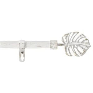 DOUCEUR D'INTÉRIEUR Kit de tringle à rideaux extensible Feuille pas cher