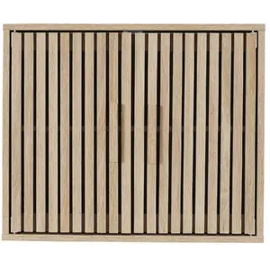 Comparateur de prix : Armoire Murale 2 Portes Saulk En Bois - Marron