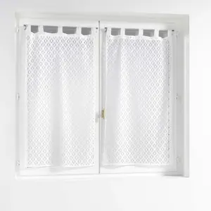 Comparateur de prix : Douceur d'Intérieur Paire de voilages blanc 60 x 120 cm