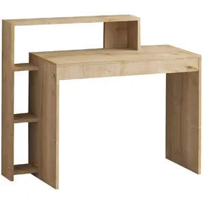 TOILINUX Bureau design scandinave en bois MARTIN - Beige TU pas cher