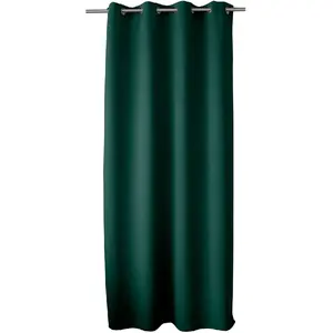 Enjoy Home Rideau occultant à 8 oeillets vert foncé 240 x 140 cm pas cher