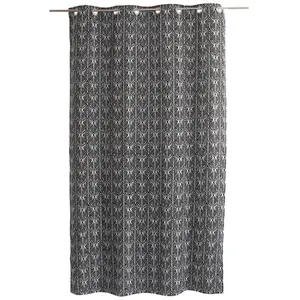 Enjoy Home Rideau en coton recyclé gris foncé 140 x 240 cm pas cher