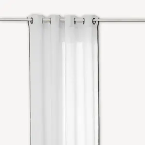 Comparateur de prix : Rideau en 100% lin linah - 140 x 260 cm - blanc