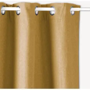 ATMOSPHERA - Rideau isolant TIM - 140 x 260 cm - Jaune moutarde - Tim pas cher