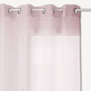ATMOSPHERA - Voilage Moly - 135 x 240 cm - Rose - Moly pas cher