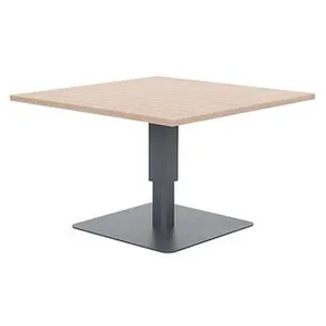 HESPERIDE Table de jardin relevable carrée en aluminium salimia - graphite et honey pas cher
