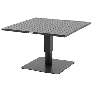 HESPERIDE Table de jardin relevable carrée en aluminium salimia - graphite pas cher