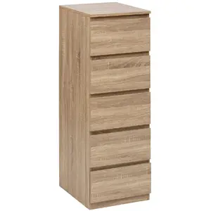 Five Simply Smart Chiffonnier 5 tiroirs DOLO - Beige pas cher