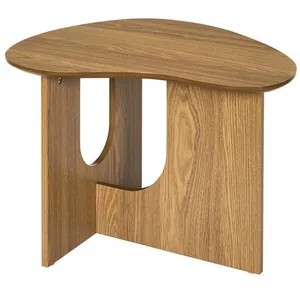 THE HOME DECO FACTORY Table d'appoint asymétrique en bois calypso - beige pas cher