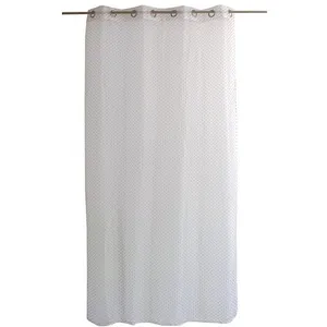 TOILINUX Voilage plumetis en organza LOLITA - 140 x 240 cm - Blanc et ... pas cher