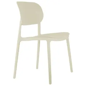 LEITMOTIV Chaise intérieur et extérieur cheer - blanc pas cher