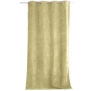 Comparateur de prix : Rideau thermique en velours - 140 x 260 cm - tilleul