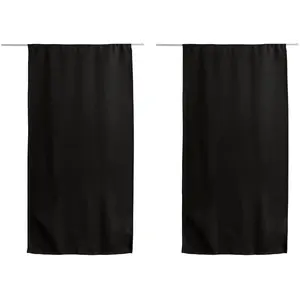 Vitrage occultant noir 60 x 120 cm pas cher