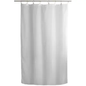 Voilage blanc effet lin avec anneaux dorés 140 x 240 cm pas cher