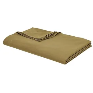 TODAY - Drap plat - 100% coton BIO - 300 x 240 cm - Marron bronze pas cher