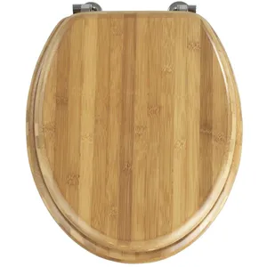 Comparateur de prix : Wenko Abattant WC Bambou - Fixation métallique - Marron