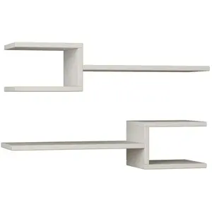 Comparateur de prix : Toilinux - Etagère murale Fork 75 cm - Blanc - Fork