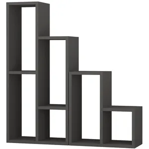 Comparateur de prix : Toilinux - Bibliothèque Sule 89 cm - Gris Anthracite - Sule