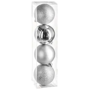 Comparateur de prix : Atmosphera Kit Décoration pour sapin de Noël - 4 Pièces - Argent